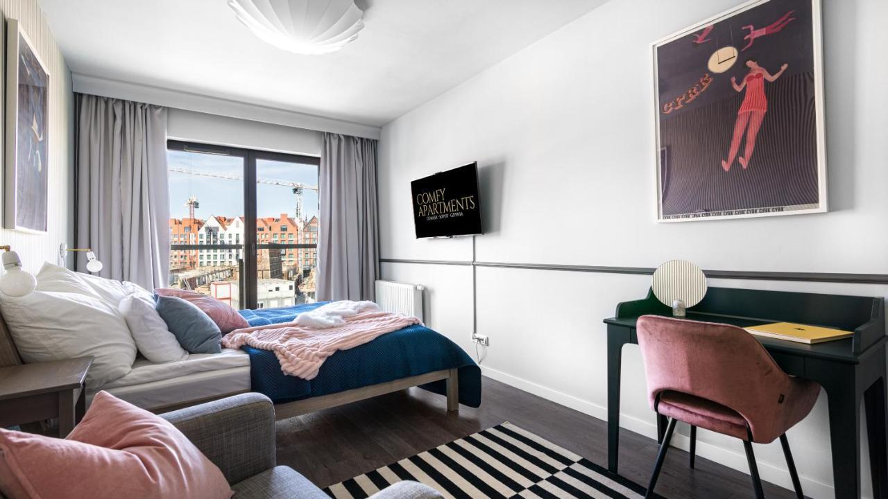 Waterlane W Oknami Na Rzeke - Marina View - Comfy Apartments Gdańsk Exterior foto