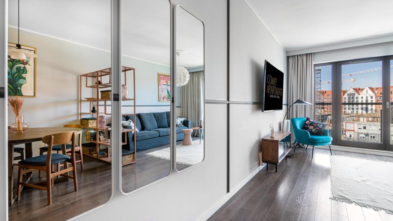Waterlane W Oknami Na Rzeke - Marina View - Comfy Apartments Gdańsk Exterior foto